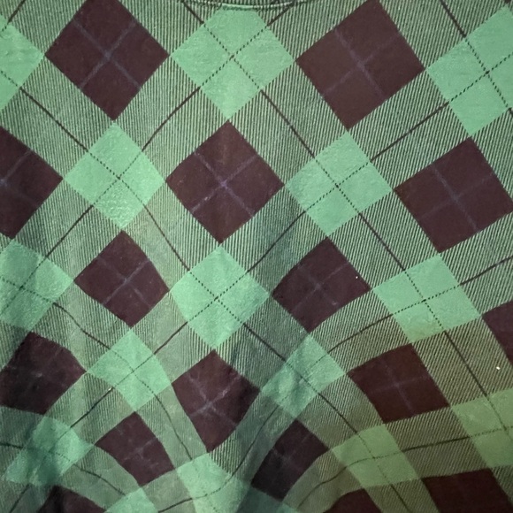 Woman’s Green Black Plaid Long sleeve Shirt by Talbots XL size Preloved Fashion - Picture 2 of 4